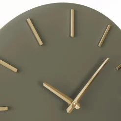 Mica Decorations Brixen Wandklok - Ø35,5 cm - Donkergroen