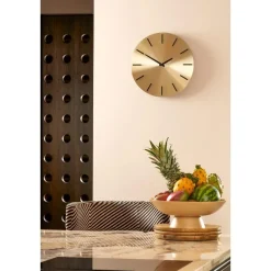 Mica Decorations Brixen Wandklok - Ø35,5 cm - Goud