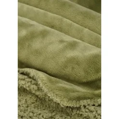 Mica Decorations Bronte Fleece Plaid - L200 x B150 cm - Lichtgroen