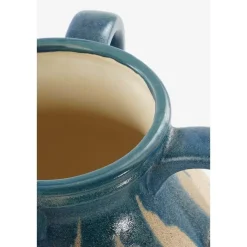 Mica Decorations Caldo Vaas - L28 x B28 x H36 cm - Donkerblauw