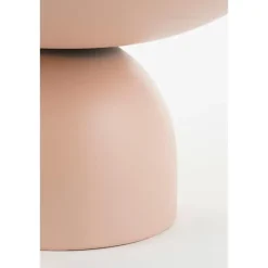 Mica Decorations Celise Bijzettafel - H28 x Ø47 cm - Metaal - Roze
