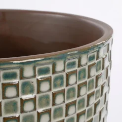 Mica Decorations Daan Bloempot - H17,5 x Ø19 cm - Wit