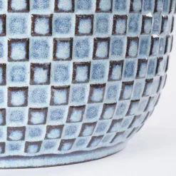 Mica Decorations Daan Bloempot - H17,5 x Ø19 cm - Blauw