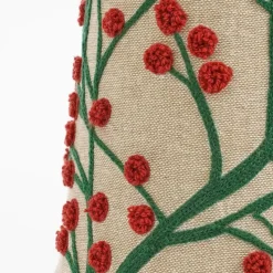 Mica Decorations Decoratie Kerstboom - H55 x Ø12 cm - Mangohout - Rood