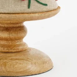 Mica Decorations Decoratie Kerstboom - H55 x Ø12 cm - Mangohout - Rood