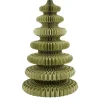 Mica Decorations Decoratie Kerstboom - H212 x Ø148 cm - Papier - Groen