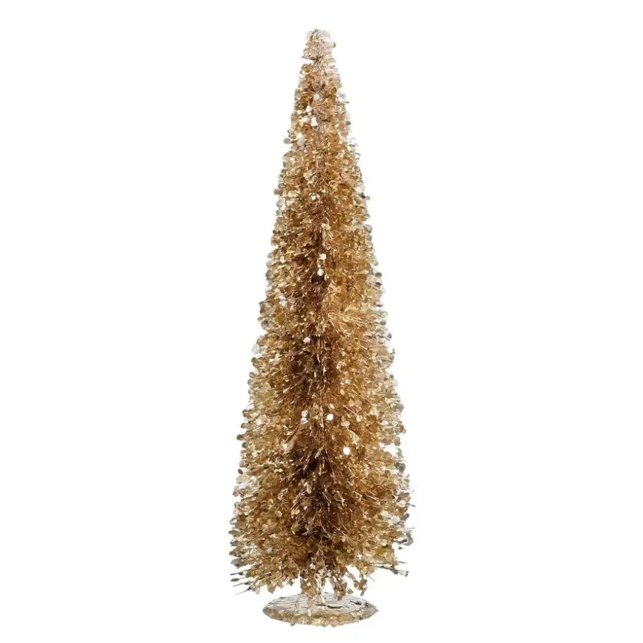 Mica Decorations Decoratie Kerstboom - H60 x Ø19 cm - Champagne