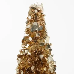 Mica Decorations Decoratie Kerstboom - H60 x Ø19 cm - Champagne