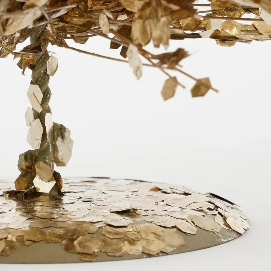 Mica Decorations Decoratie Kerstboom - H60 x Ø19 cm - Champagne