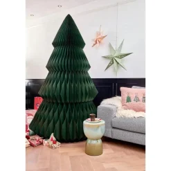 Mica Decorations Decoratie Kerstboom - H212 x Ø120 cm - Papier - Groen