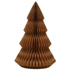 Mica Decorations Decoratie Kerstboom - H152 x Ø104 cm - Papier - Bruin