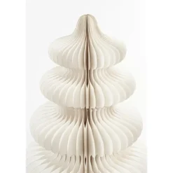 Mica Decorations Decoratie Kerstboom - H153 x Ø104 cm - Papier - Wit