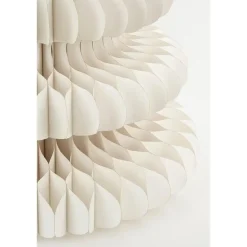 Mica Decorations Decoratie Kerstboom - H153 x Ø104 cm - Papier - Wit