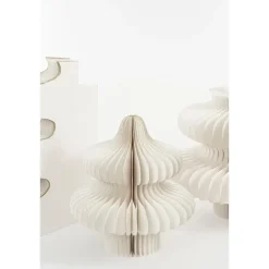 Mica Decorations Decoratie Kerstboom - H153 x Ø104 cm - Papier - Wit