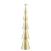 Mica Decorations Decoratie Kerstboom - L18 x B9 x H91 cm - IJzer - Goud