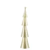 Mica Decorations Decoratie Kerstboom - L15 x B8 x H68 cm - IJzer - Goud