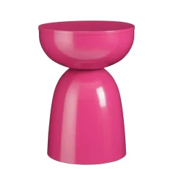 Mica Decorations Elliot Bijzettafel - H45 x Ø32 cm - IJzer - Fuchsia