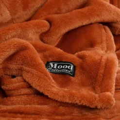 Mica Decorations Famke Fleece Plaid - 180 x 130 cm - Terra