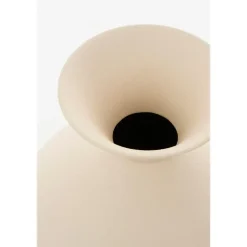 Mica Decorations Gyge Vaas - L26 x B22 x H31 cm - Metaal - Off-white