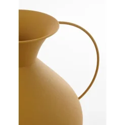 Mica Decorations Gyge Vaas - L30 x B24 x H37 cm - Metaal - Geel