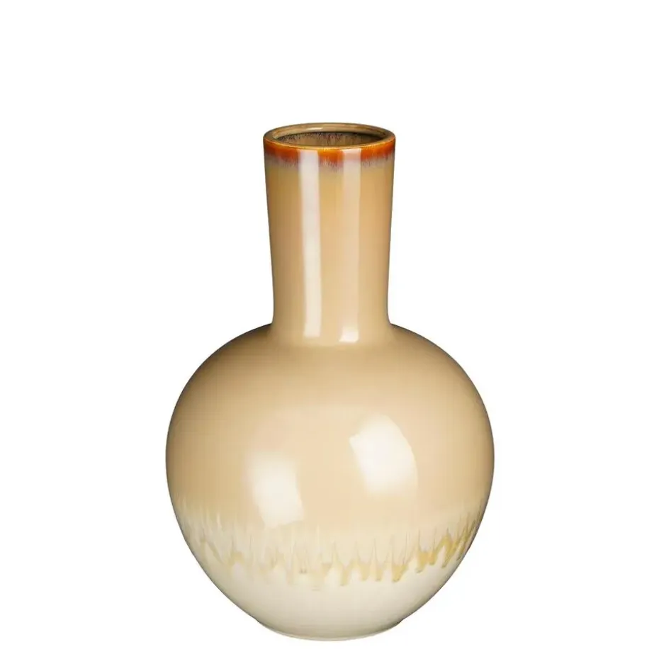 Mica Decorations Holm Vaas - H42 x Ø27,5 cm - Keramiek - Crème