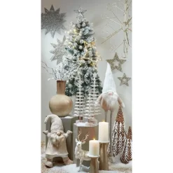 Mica Decorations Holm Vaas - H42 x Ø27,5 cm - Keramiek - Crème