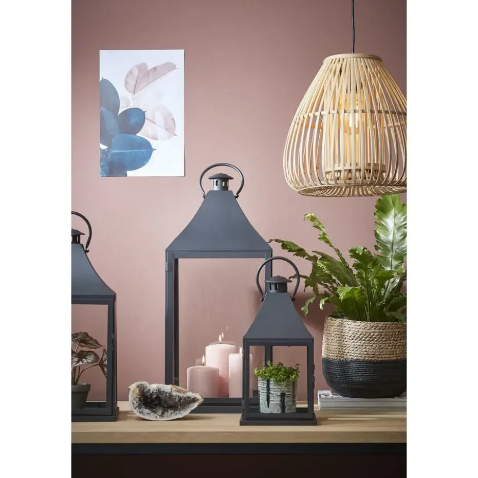 Mica Decorations Jorck Mand voor Planten - Set van 3 - Zwart