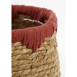 Mica Decorations Jorck Plantenmandenset - H24 x Ø26 cm - Rood
