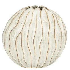 Mica Decorations Jovi Vaas - L43 x B23 x H41 cm - Keramiek - Wit