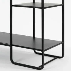 Mica Decorations Jules Open kast - L76 x B30 x H178 cm - Zwart