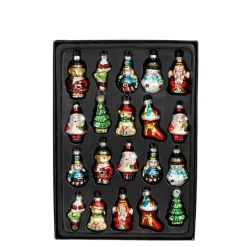 Mica Decorations Kerst Ornamenten - Set 20 stuks - Glas - Groen