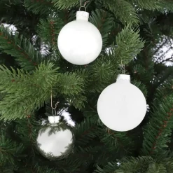 Mica Decorations Kerstballen Set - 26 Stuks - Ø7 cm - Glas - Wit
