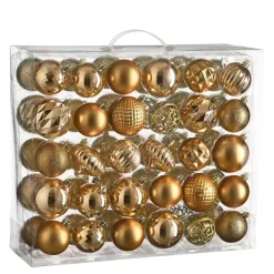 Mica Decorations Kerstballen Set - 60 Stuks - Koper