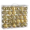 Mica Decorations Kerstballen Set - 60 Stuks - Goud
