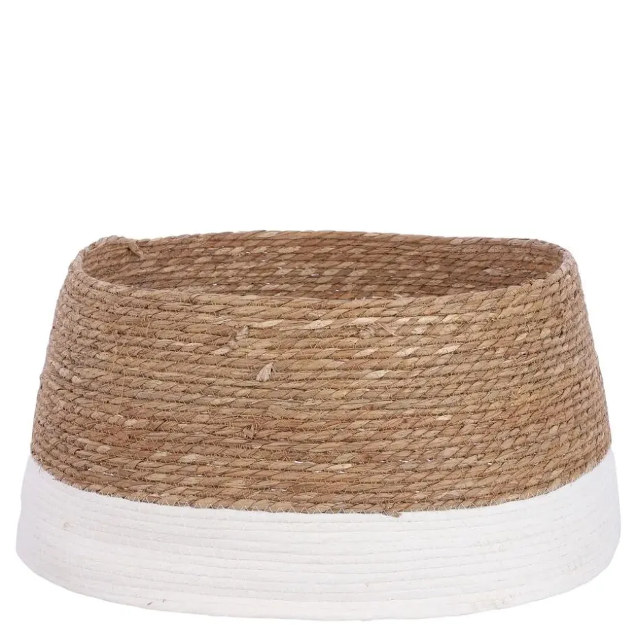 Mica Decorations Kerstboomrok H26 x Ø58 cm Zeegras Gebroken Wit