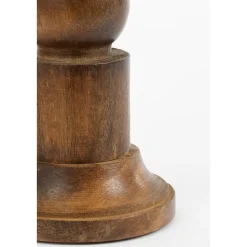 Mica Decorations Philo Kandelaar - H30 x Ø11 cm - Mangohout - Bruin