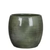 Mica Decorations Plantenpot - groen - glans - keramiek - 28 x 26 cm