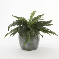 Mica Decorations Plantenpot - groen - glans - keramiek - 28 x 26 cm