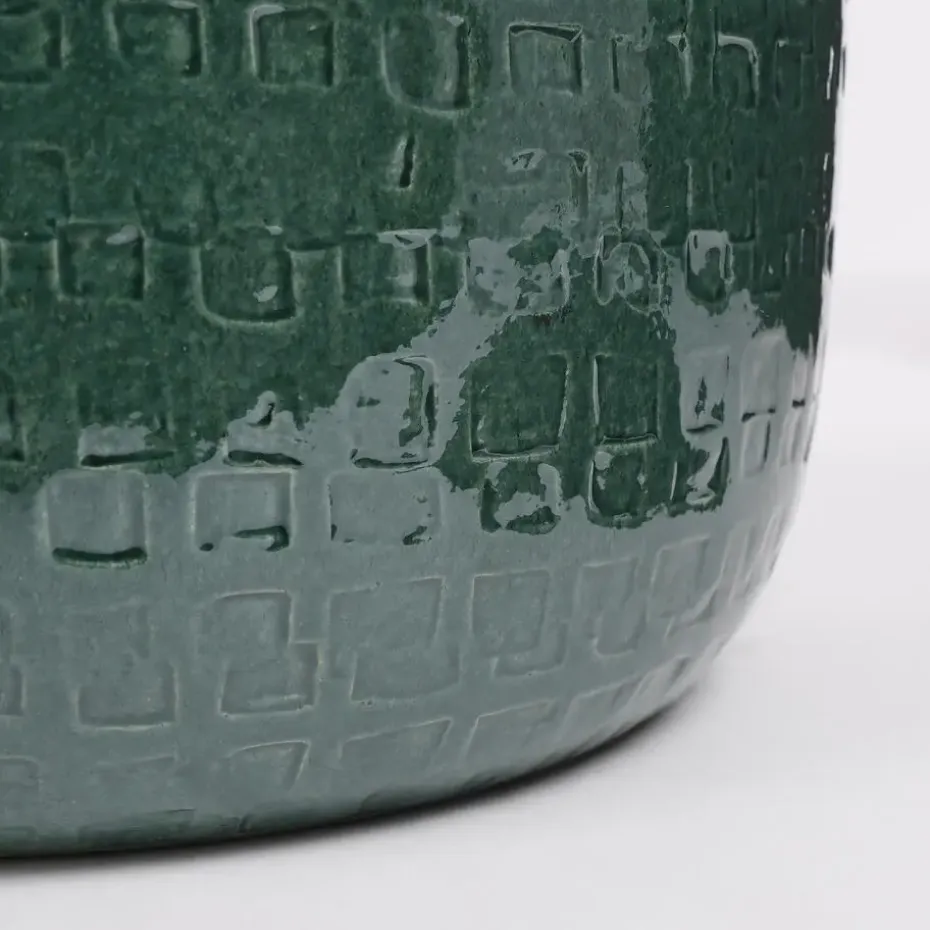 Mica Decorations Plantenpot - Keramiek - green - 24 x 21 cm