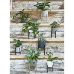 Mica Decorations Plantenpot - wit - keramiek - 23 x 21 cm