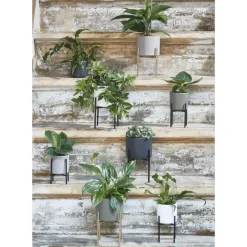 Mica Decorations Plantenpot - wit - keramiek - 23 x 21 cm