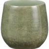 Mica Decorations Plantenpot - Terracotta - groen - 24 x 22 cm