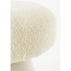 Mica Decorations Poef - H46 x Ø49 cm - Off White