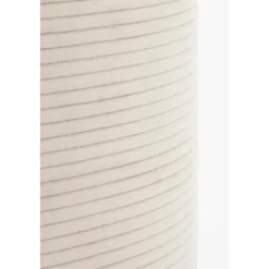 Mica Decorations Poef met Opbergruimte - H41 x Ø42 cm - Off-white