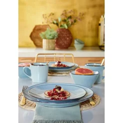 Mica Decorations Racco Serviesset 4 Persoons - Steengoed - Lichtgrijs