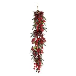 Mica Decorations Randell Kerstslinger - L110 x B18 x H10 cm - Rood