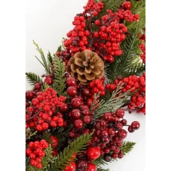 Mica Decorations Randell Kerstslinger - L110 x B18 x H10 cm - Rood
