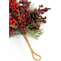 Mica Decorations Randell Kerstslinger - L110 x B18 x H10 cm - Rood