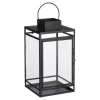 Mica Decorations Storm Lantaarn - L19,5 x B19 x H36 cm - Zwart