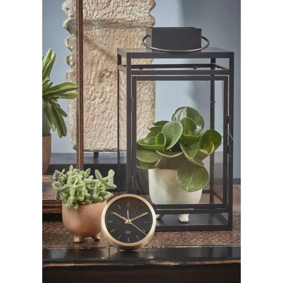 Mica Decorations Storm Lantaarn - L19,5 x B19 x H36 cm - Zwart